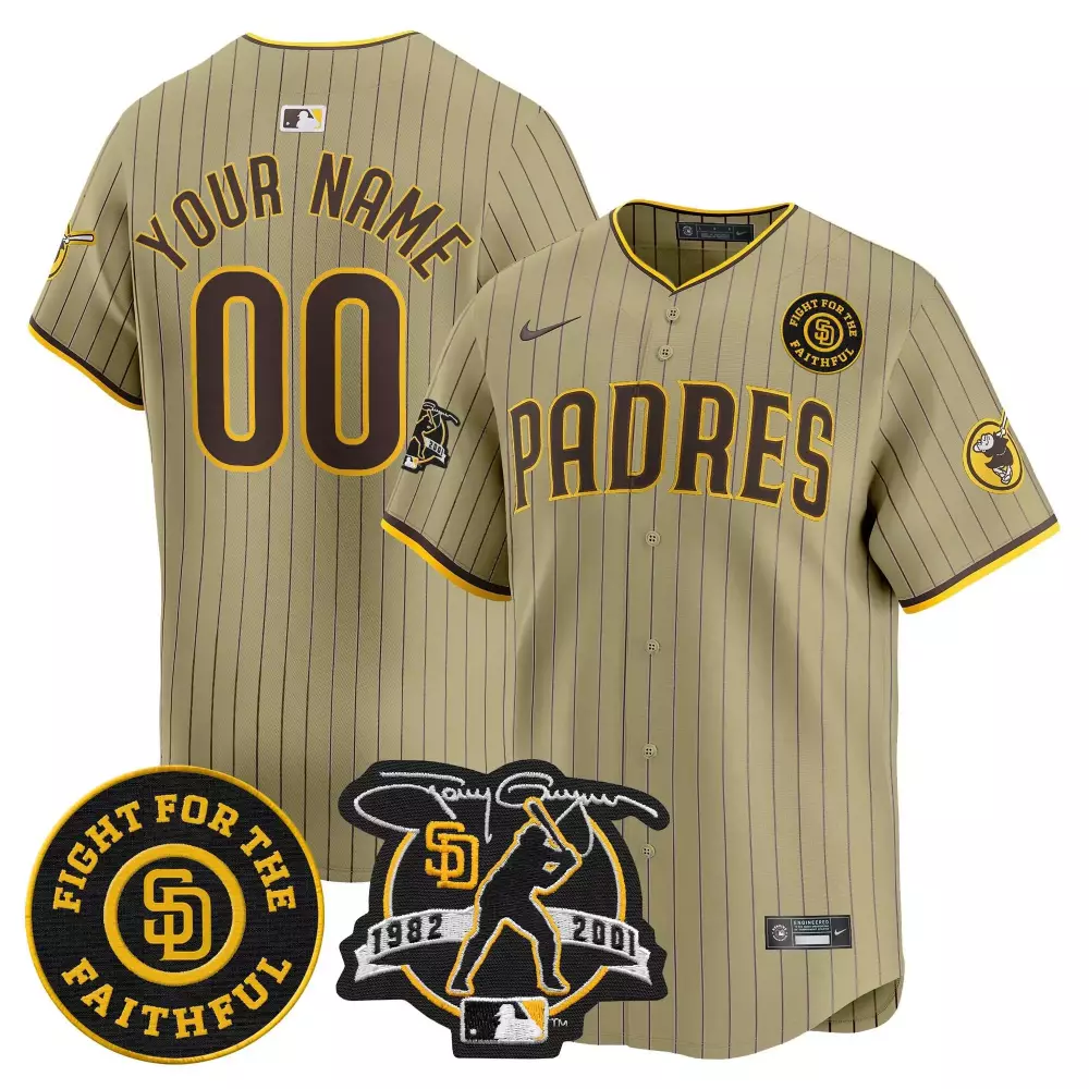 Peter Robinson San Diego Padres 2024 Patch Jersey | Tan Vapor Premier Limited Edition | Fan Gear for Men, Women & Youth