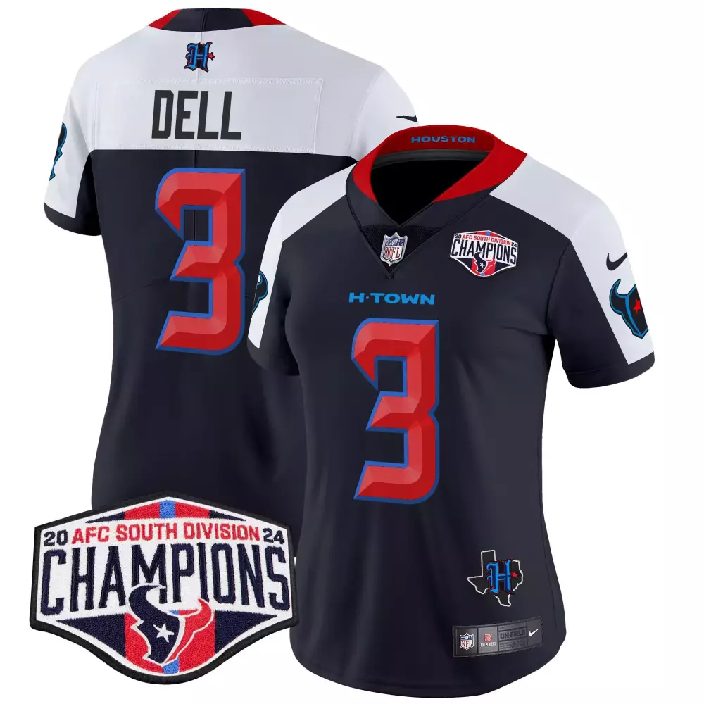 tank dell navy alternate mens houston texans 2024 texas patch vapor limited jersey v5 all stitched