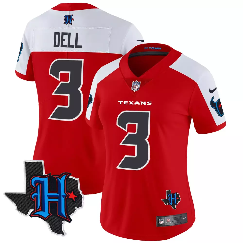 tank dell purple womens houston texans dj screw vapor limited jersey all stitched