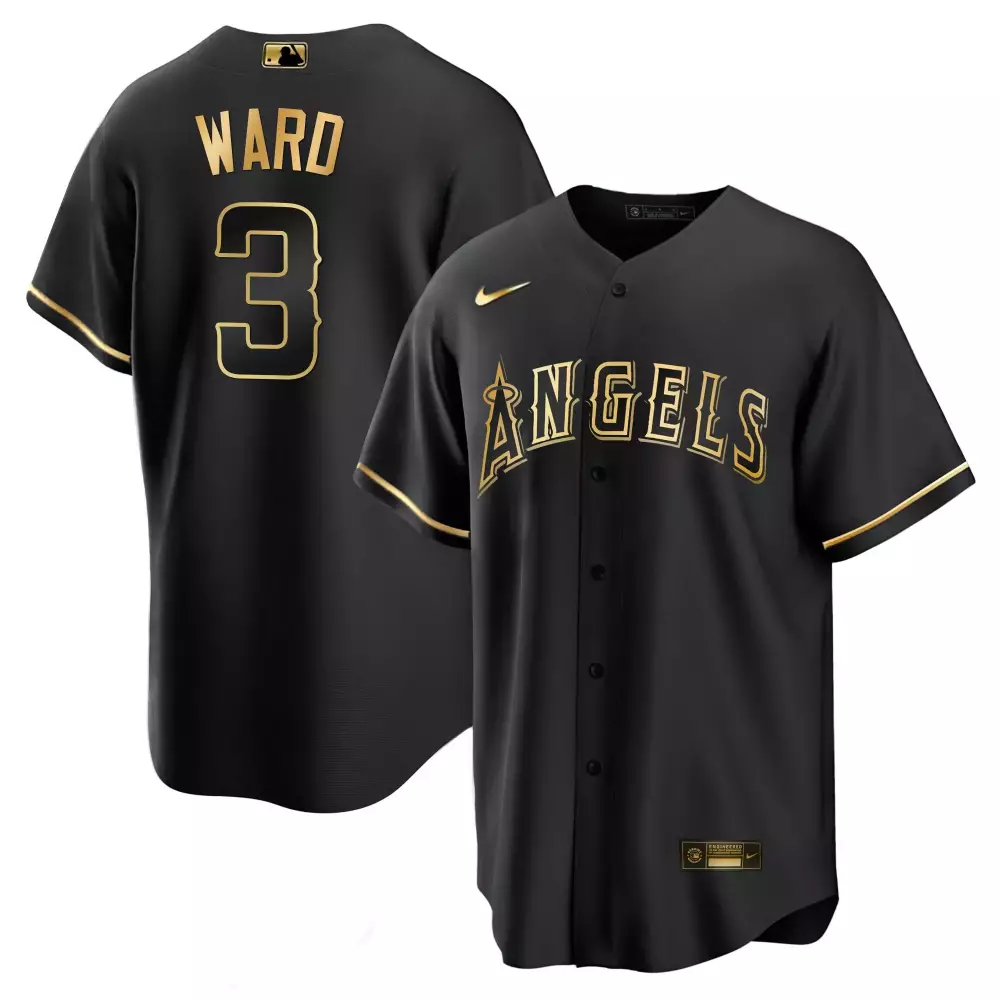 shohei ohtani flex white gold mens los angeles angels black limited gold jersey all stitched