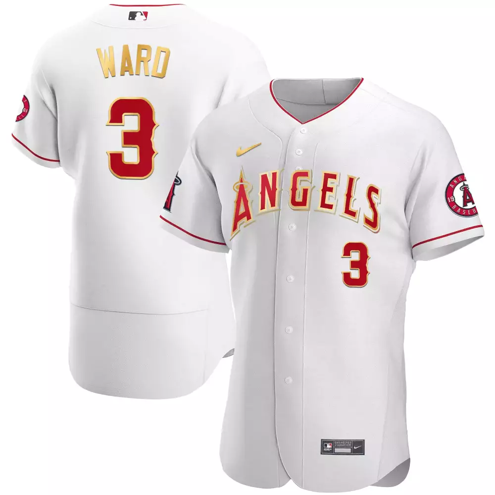 taylor ward flex white gold mens los angeles angels flex base gold jersey all stitched