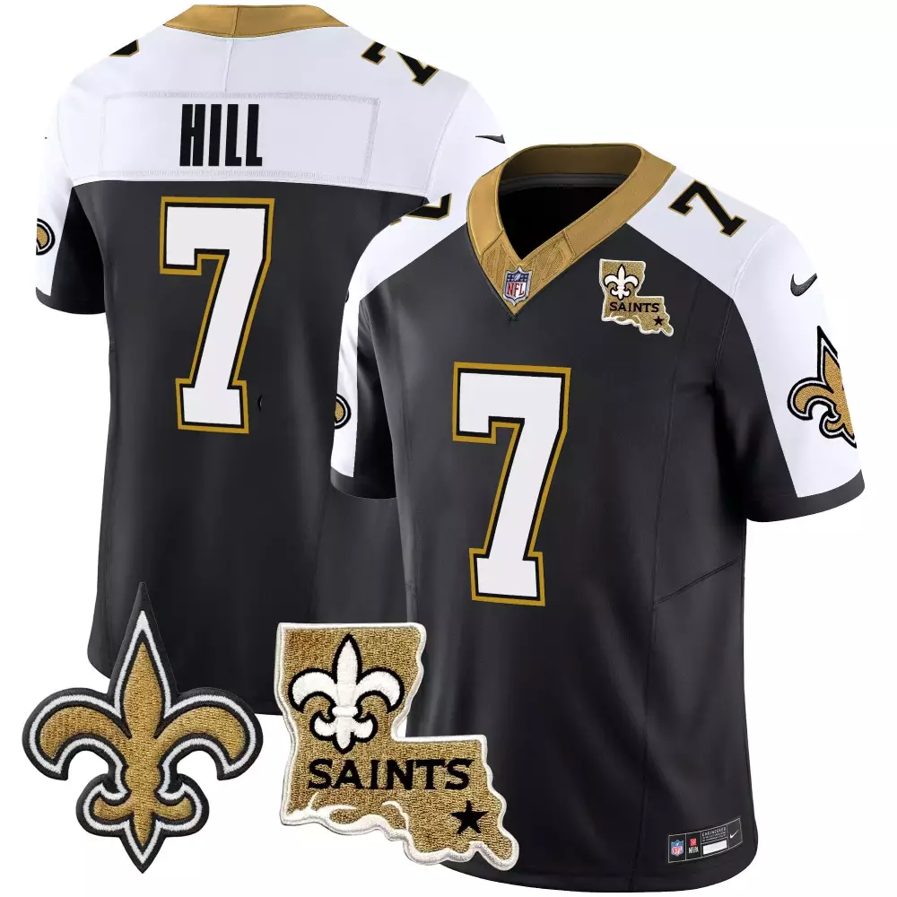 taysom hill alternate mens new orleans saints est 1967 patch vapor jersey all stitched