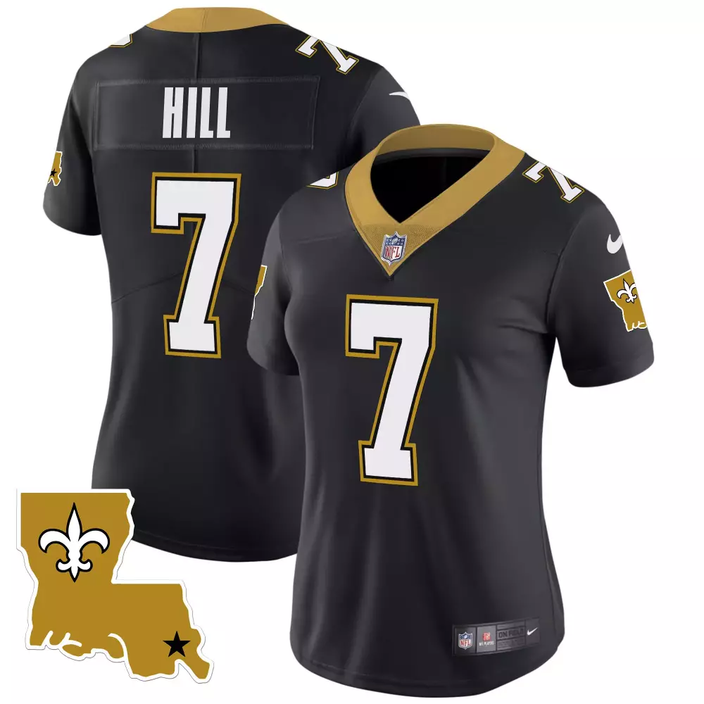 taysom hill black womens new orleans saints 1987 legacy vapor jersey all stitched