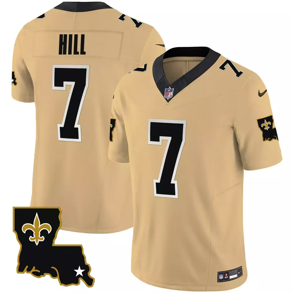 taysom hill gold mens new orleans saints 1987 legacy vapor jersey all stitched