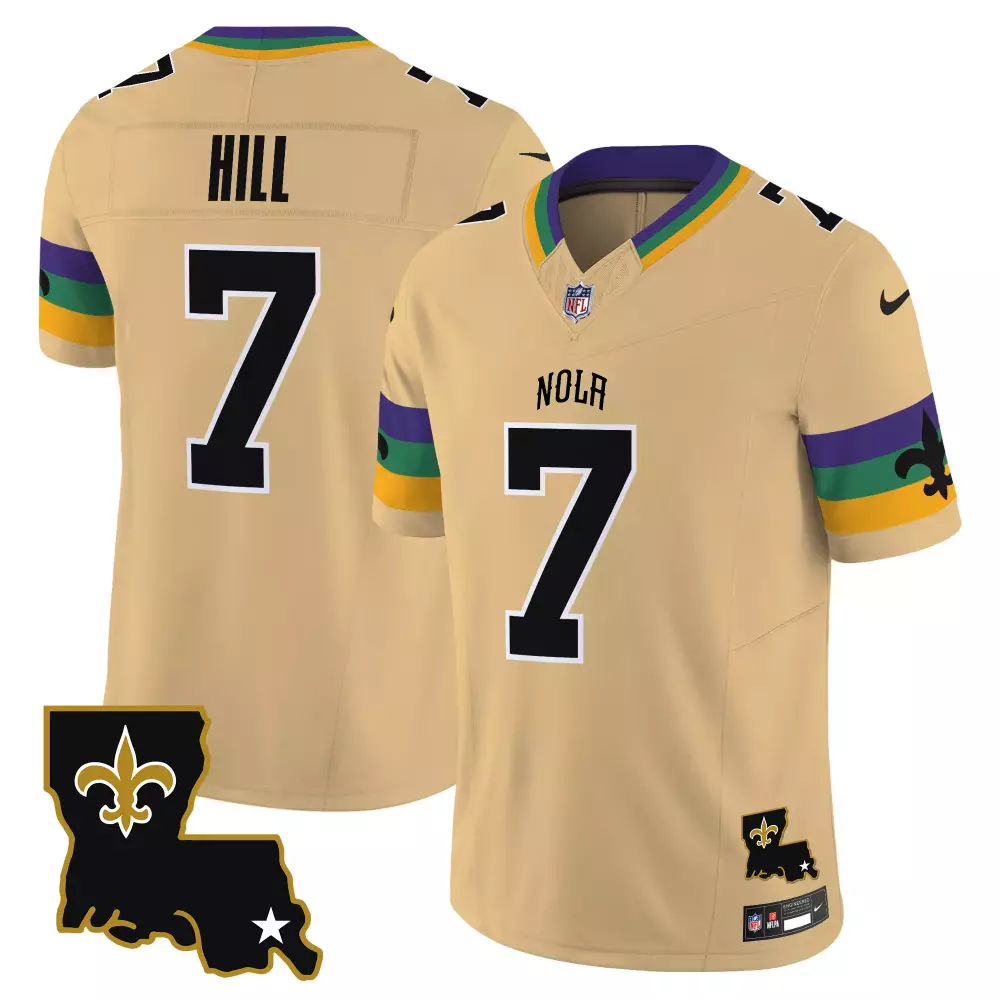 taysom hill gold mens new orleans saints 1987 legacy vapor jersey all stitched