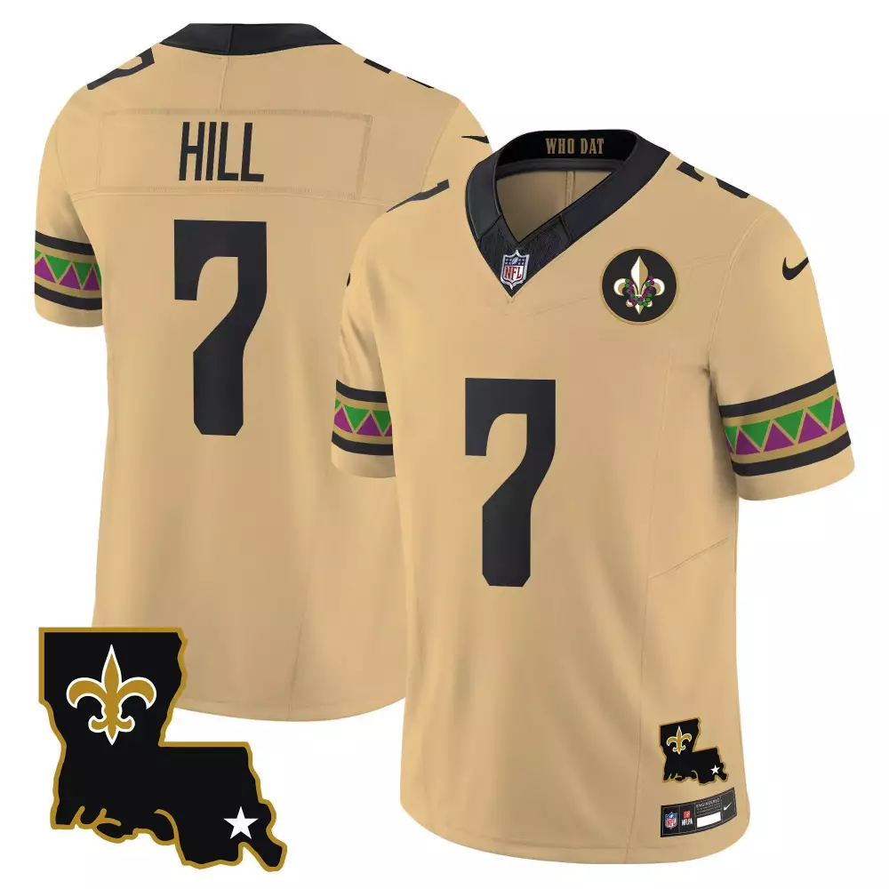 taysom hill gold mens new orleans saints 1987 legacy vapor jersey all stitched