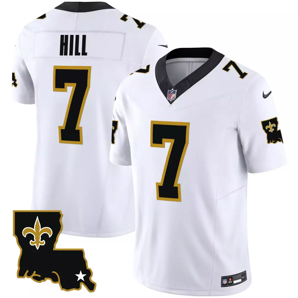 taysom hill white womens new orleans saints 2024 new orleans city vapor limited jersey all stitched