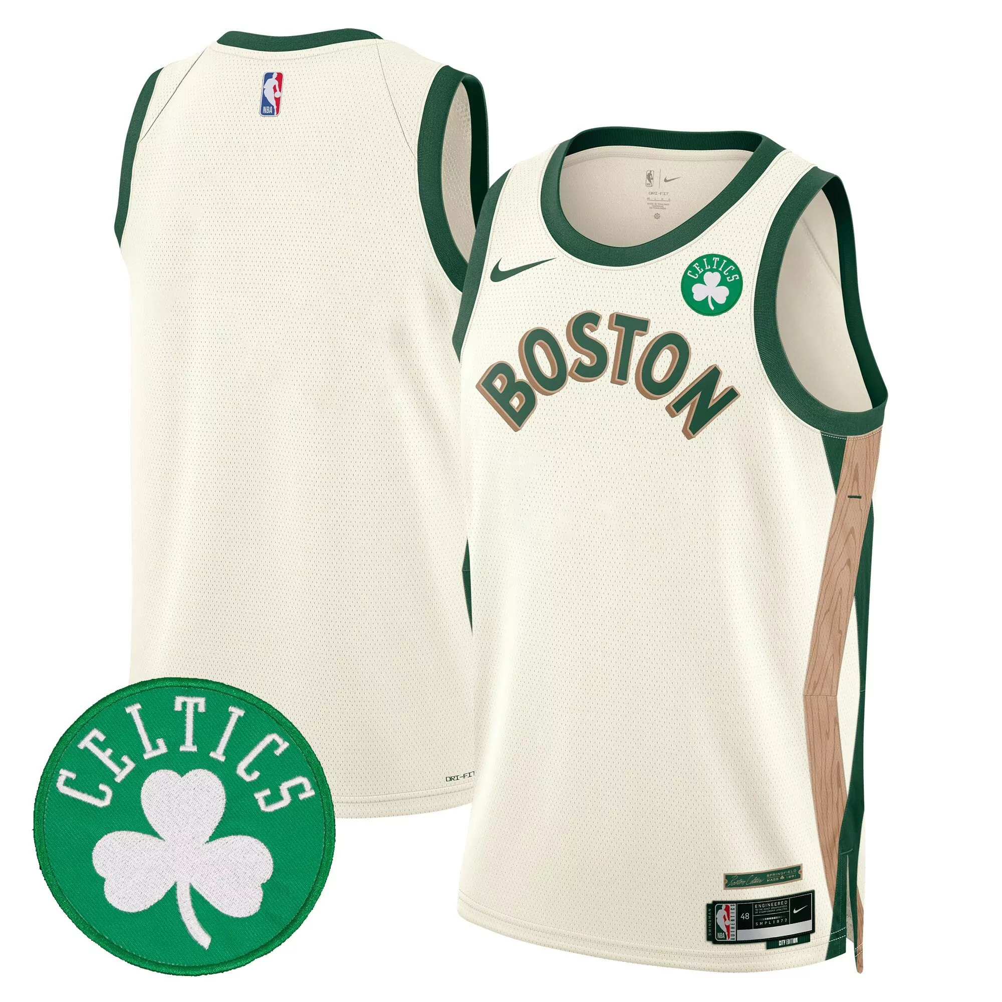 team 2324 city mens boston celtics 2024 finals patch swingman jersey all stitched
