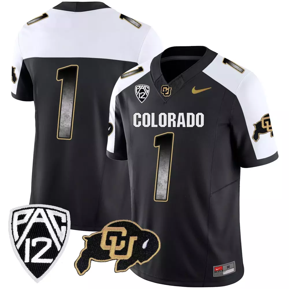 Colorado Buffaloes Men's Alternate Jersey | Arch Smoke Style | Stitched Fan Gear for Men, Women & Youth