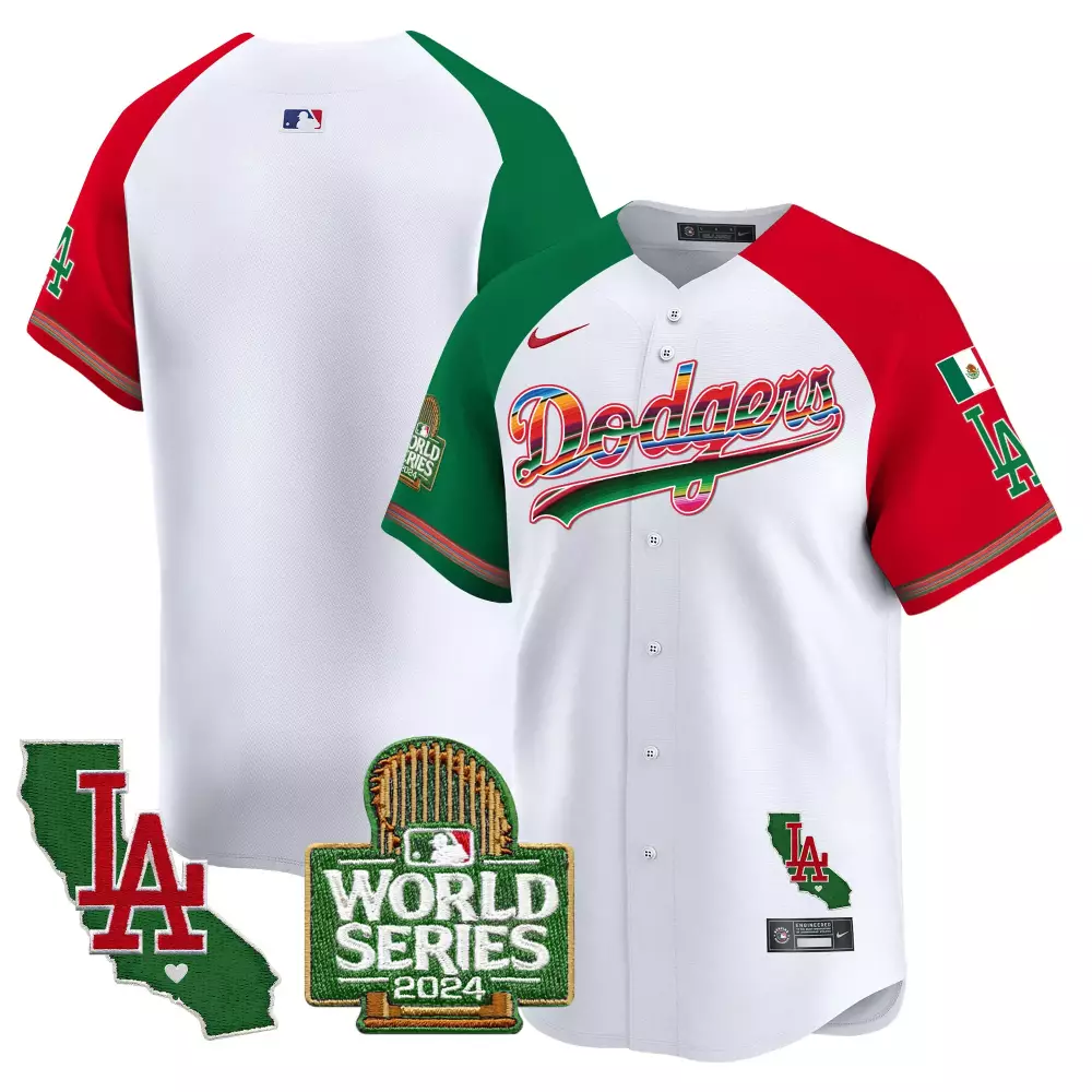 Los Angeles Dodgers Mexico California Map Cool Base Jersey | Men's Stitched Fan Gear | For Men, Women & Youth