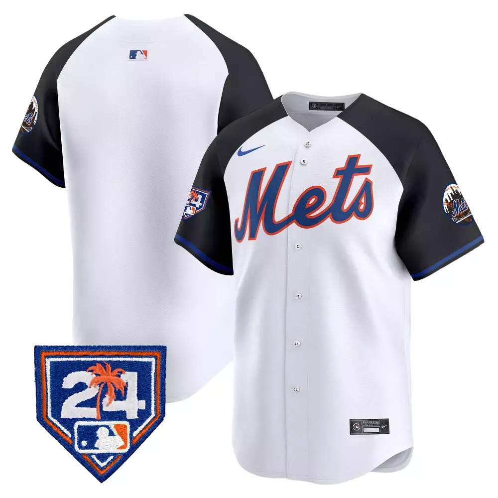 team alternate mens new york mets 2024 jackie robinson patch vapor premier limited jersey all stitched
