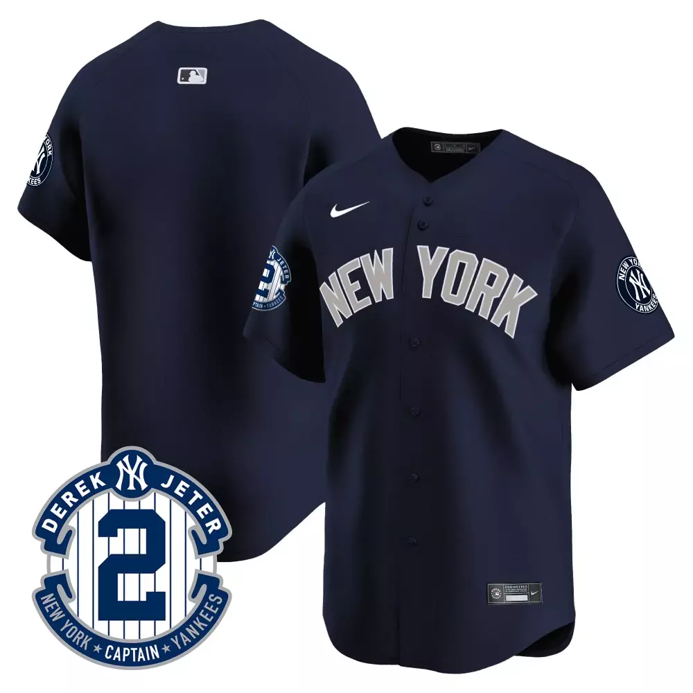 team alternate mens new york yankees derek jeter patch 2024 world series vapor premier limited jersey all stitched
