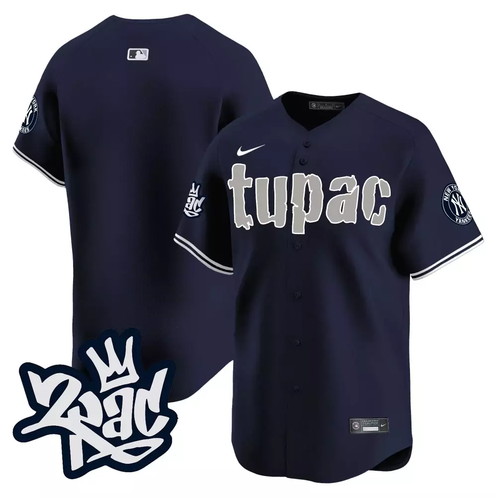 team alternate mens new york yankees tupac shakur vapor premier limited jersey all stitched