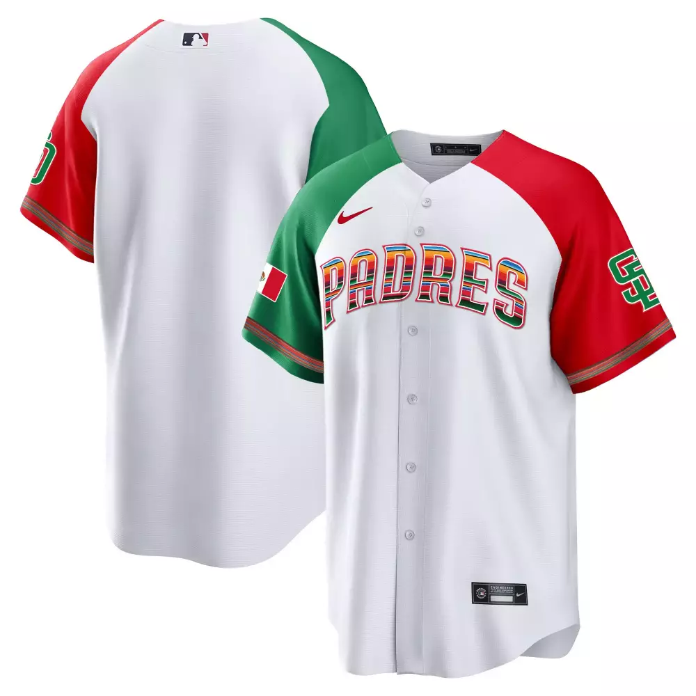 team alternate mens san diego padres mexico cool base limited jersey all stitched