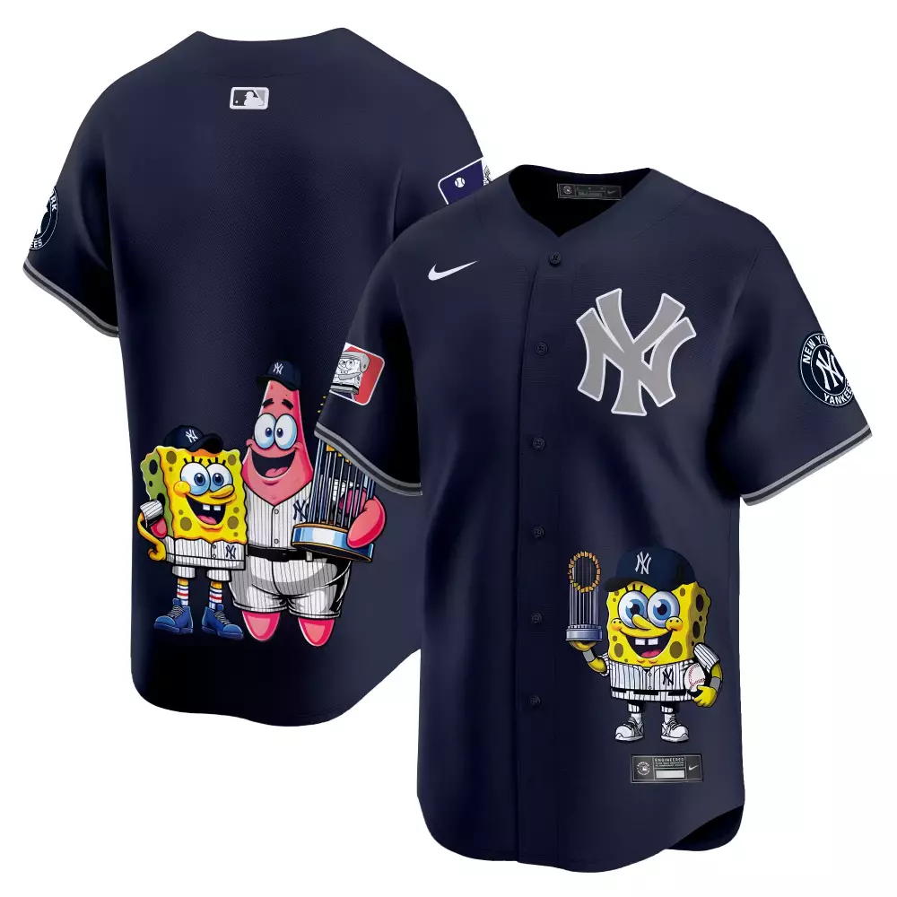 team alternate unisex new york yankees spongebob squarepants vapor premier limited jersey printed