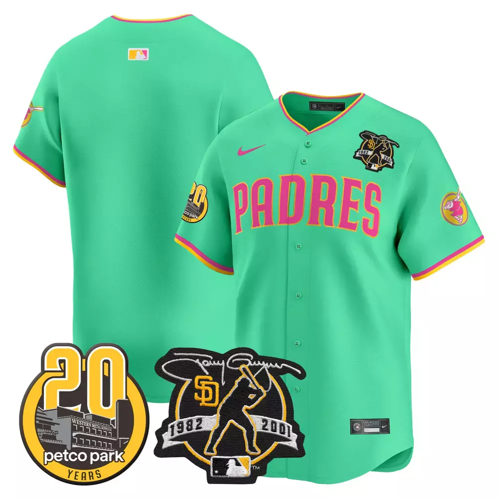 Pinstripe Men's Padres Mexico Jersey | California Patch Vapor Premier Limited Edition V3 | Fan Gear for Men, Women & Youth