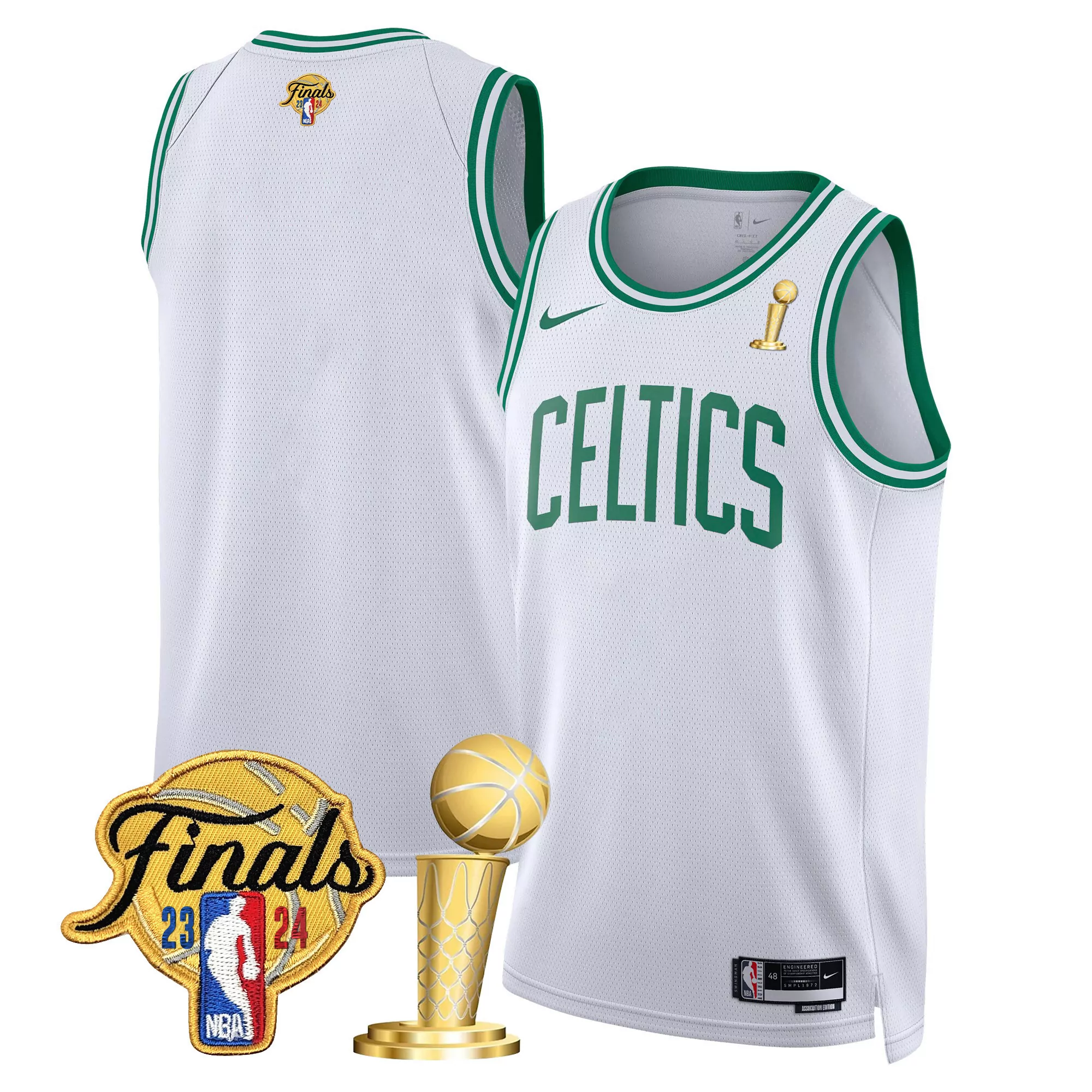 team association mens boston celtics 2024 final champions patch swingman jersey all stitched