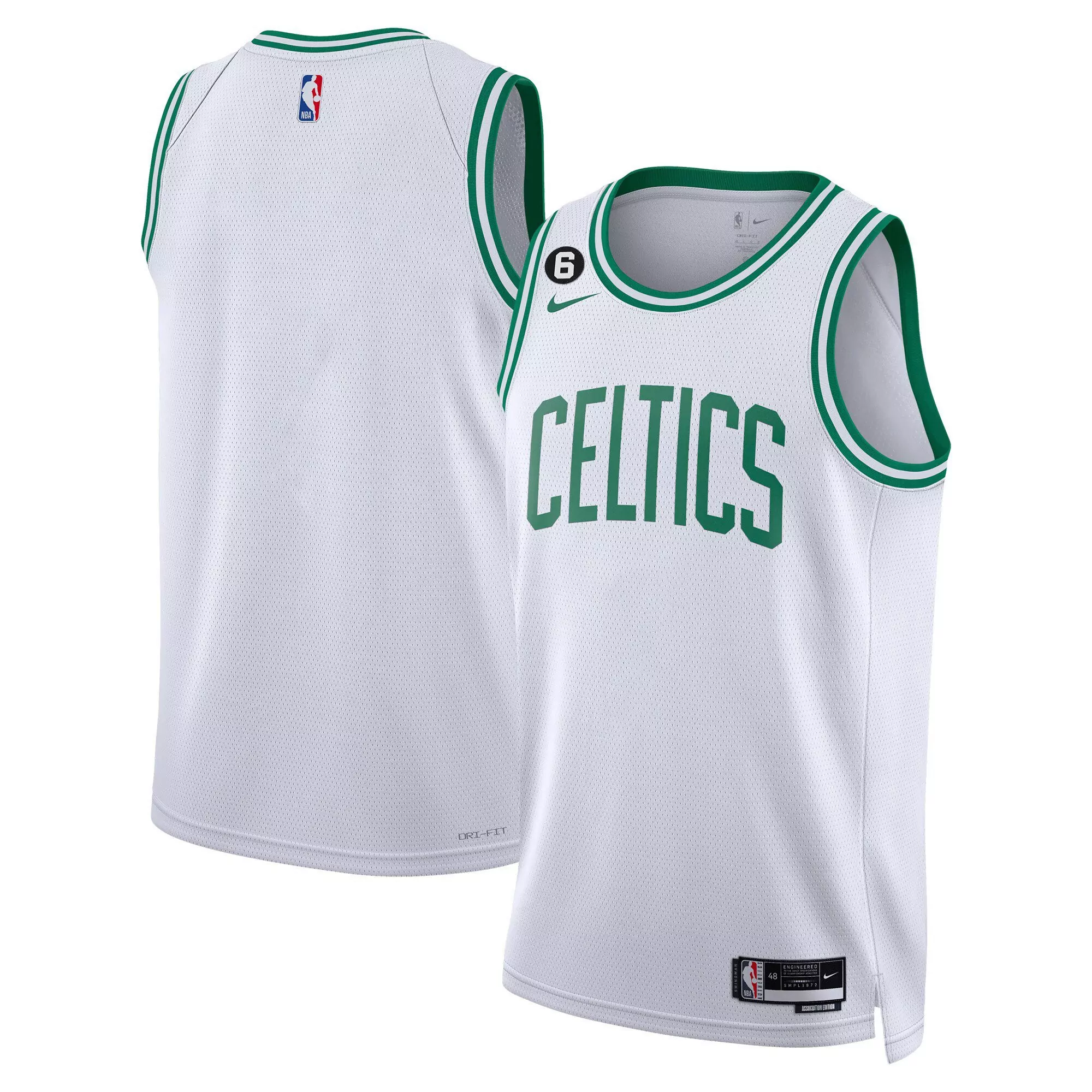 team association mens boston celtics bill russell patch collection jersey all stitched