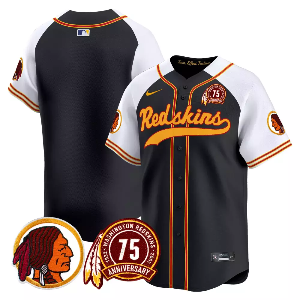 team black alternate mens washington redskins 75th patch throwback vapor premier limited jersey all stitched