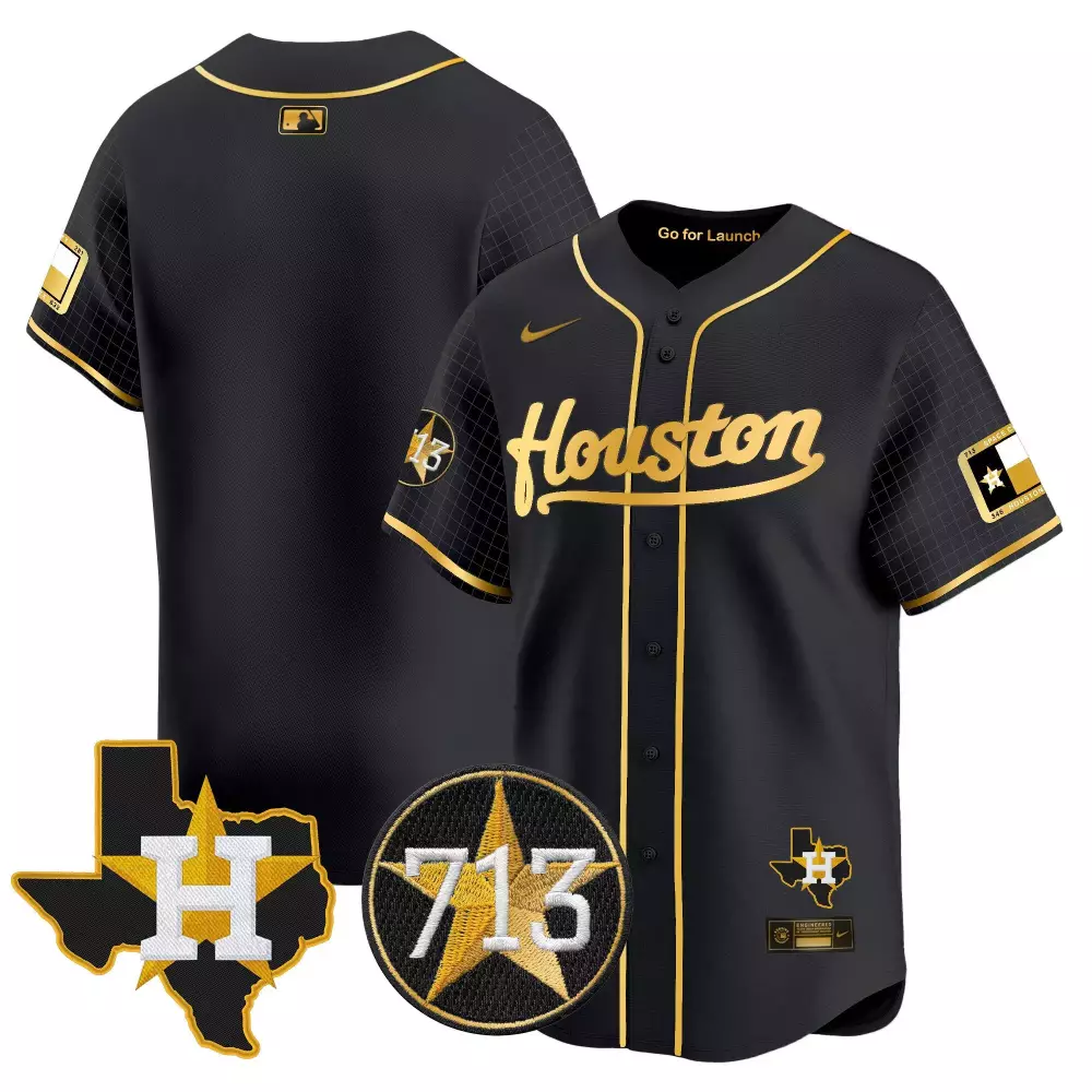 team black gold mens houston astros houston rodeo patch vapor premier limited jersey v2 all stitched