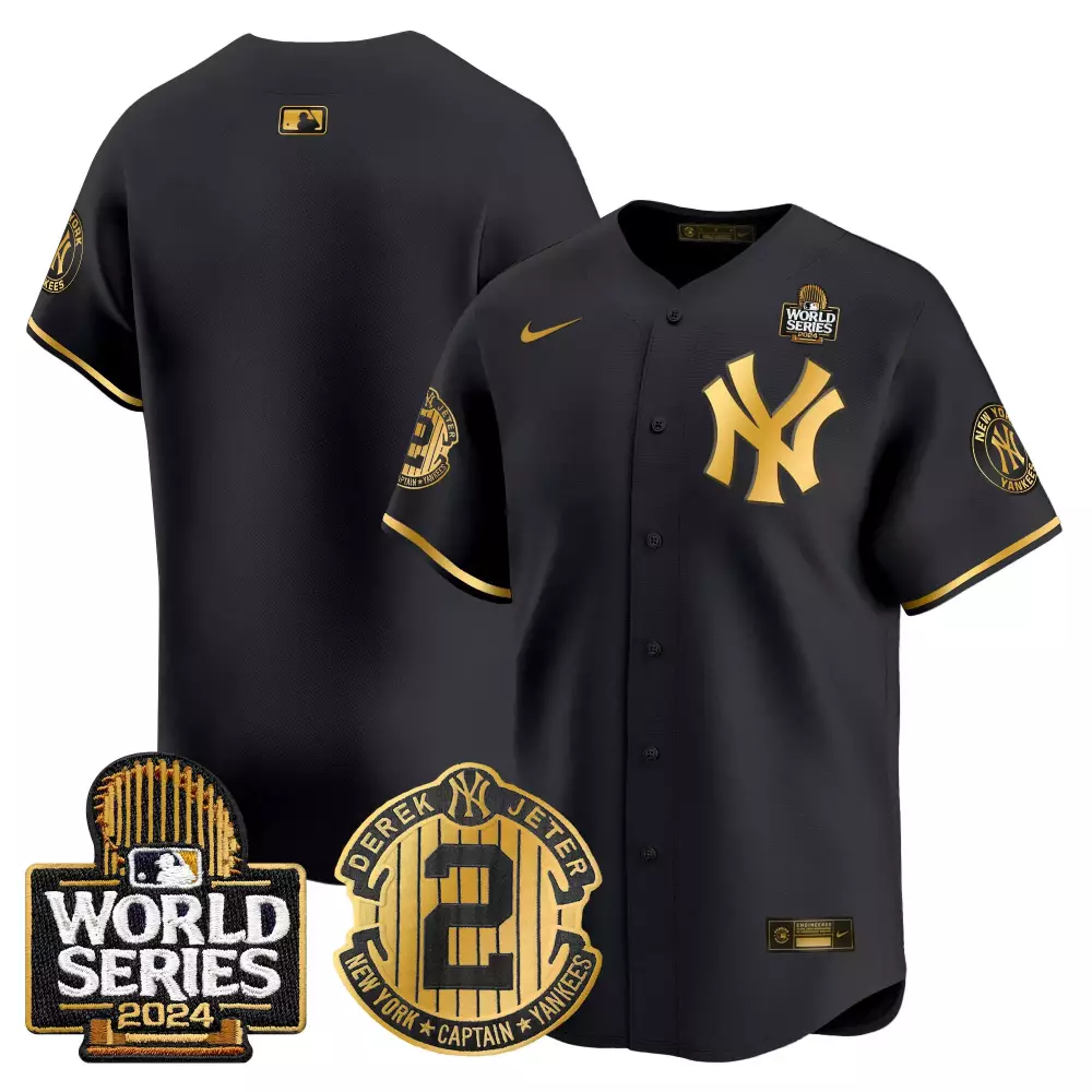 team black gold mens new york yankees 2024 spring training patch vapor premier limited jersey v6 all stitched