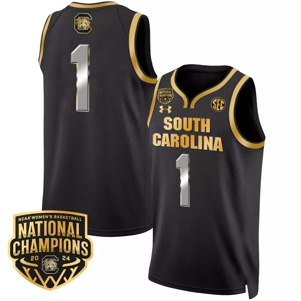 team black gold mens size south carolina gamecocks 2024 final four basketball jersey v2 women patch all stitched