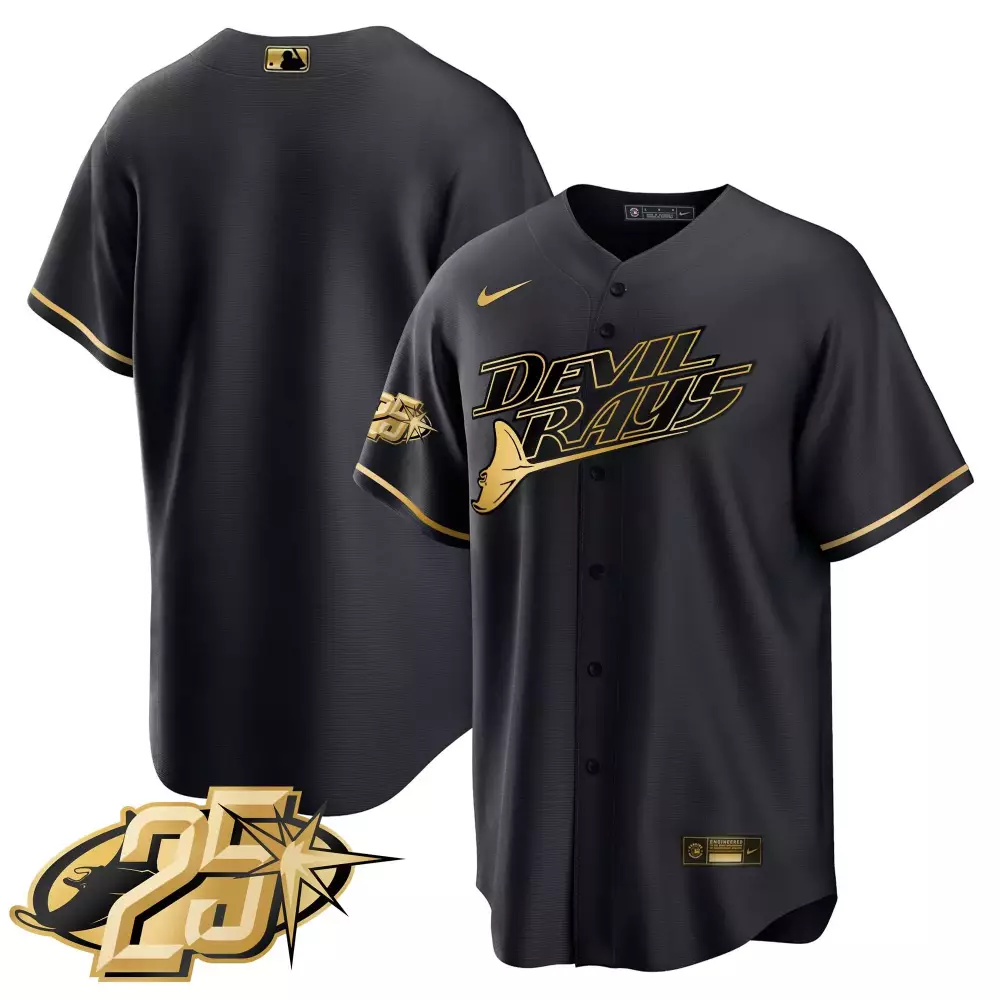 team black gold mens tampa bay rays 2024 city connect vapor premier limited jersey charcoal all stitched