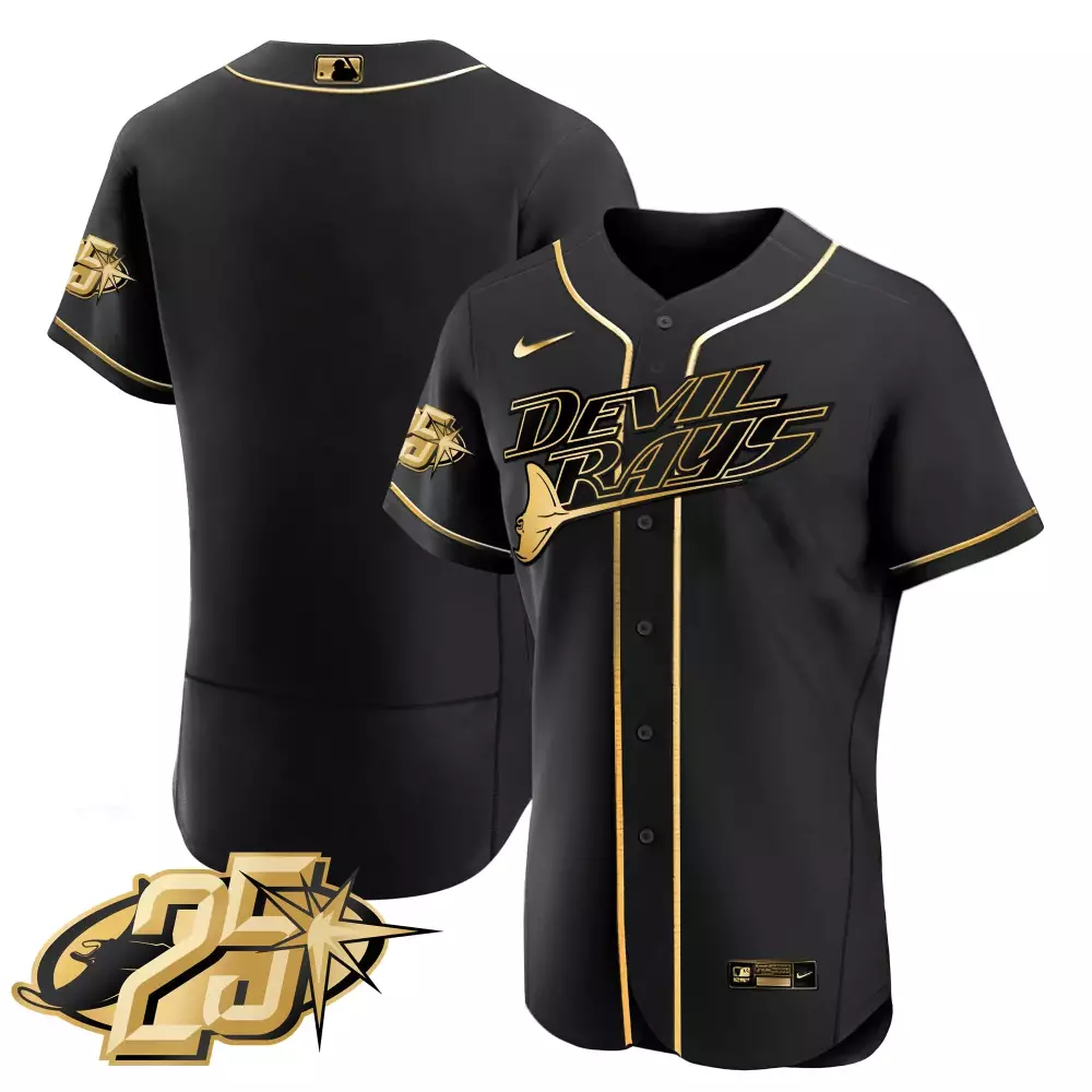 team black gold mens tampa bay rays 2024 city connect vapor premier limited jersey charcoal all stitched