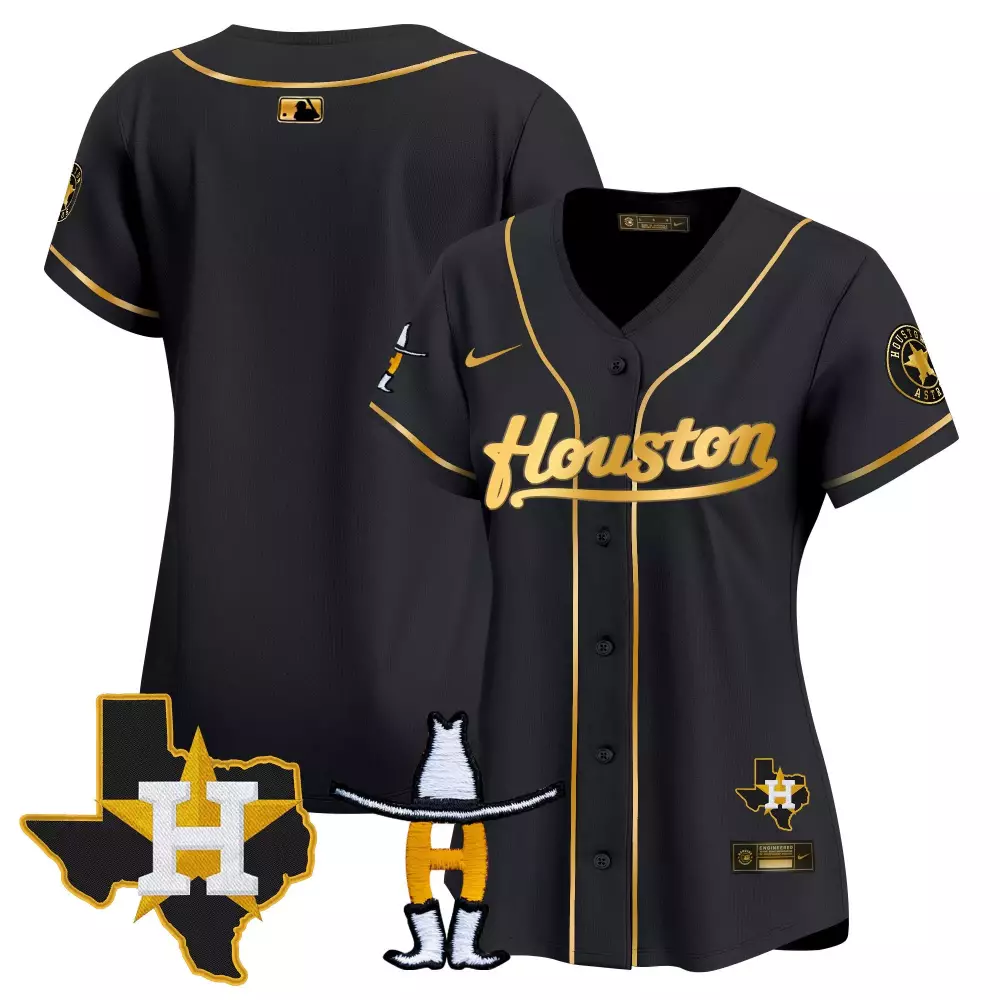 Houston Astros Women's Barbie Name Patch Stitched Jersey | White and Blue Jack 2 Style | Fan Gear for Game Day | For Men, Women & Youth