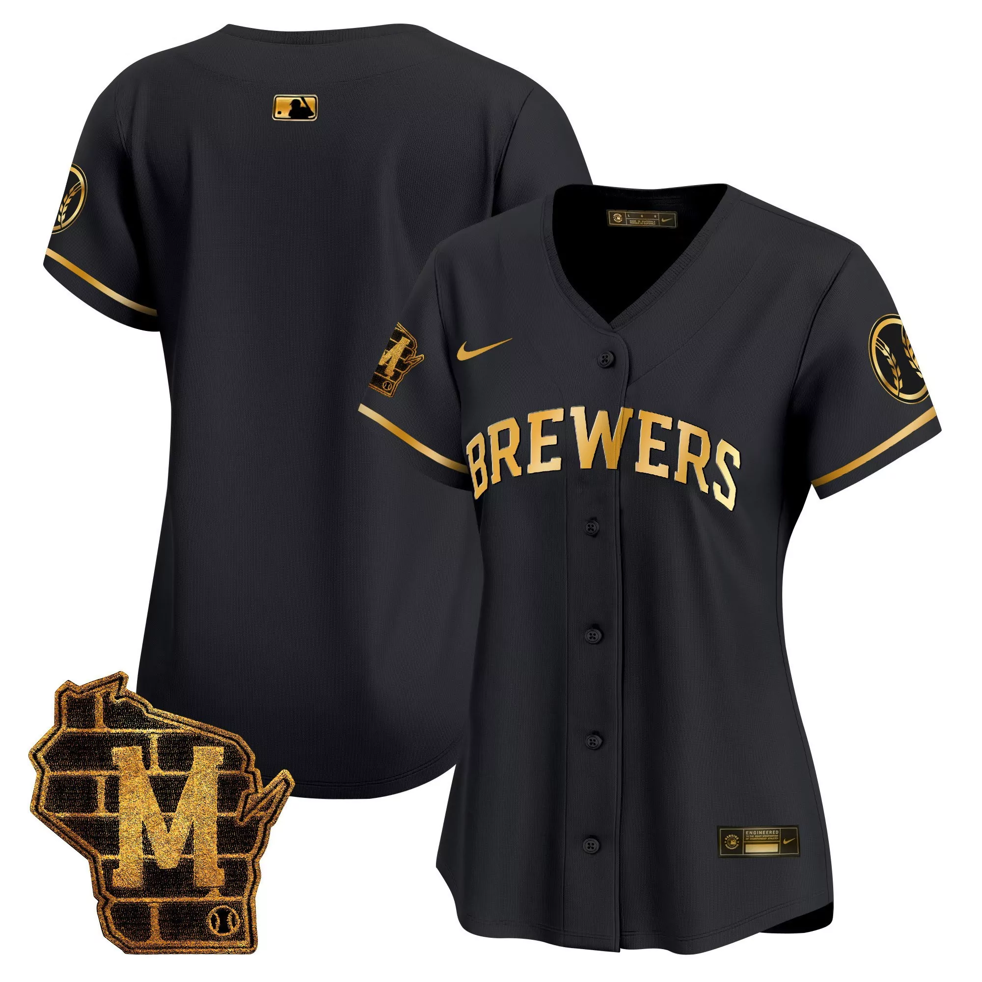 sal frelick youth milwaukee brewers 2024 independence day vapor premier limited jersey all stitched