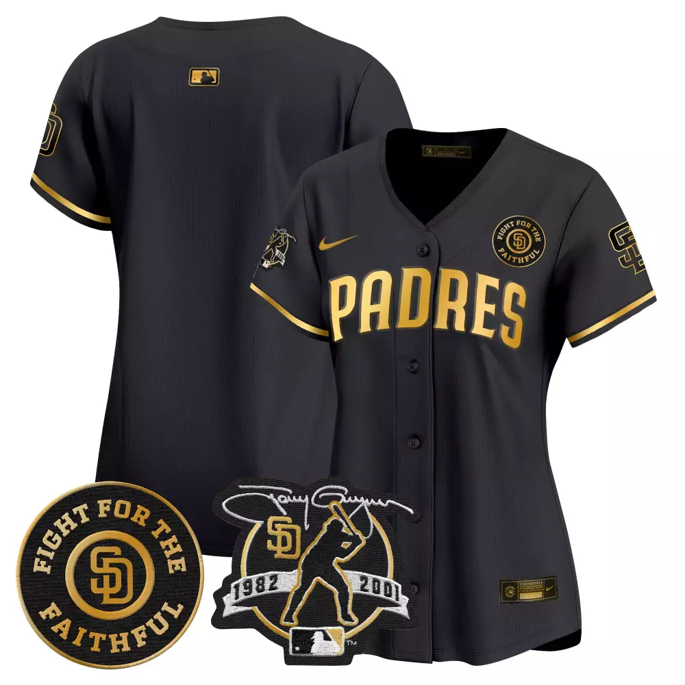 Tony Gwynn San Diego Padres Women's Alternate Premier Limited Jersey | Mexico California Patch | For Men, Women & Youth