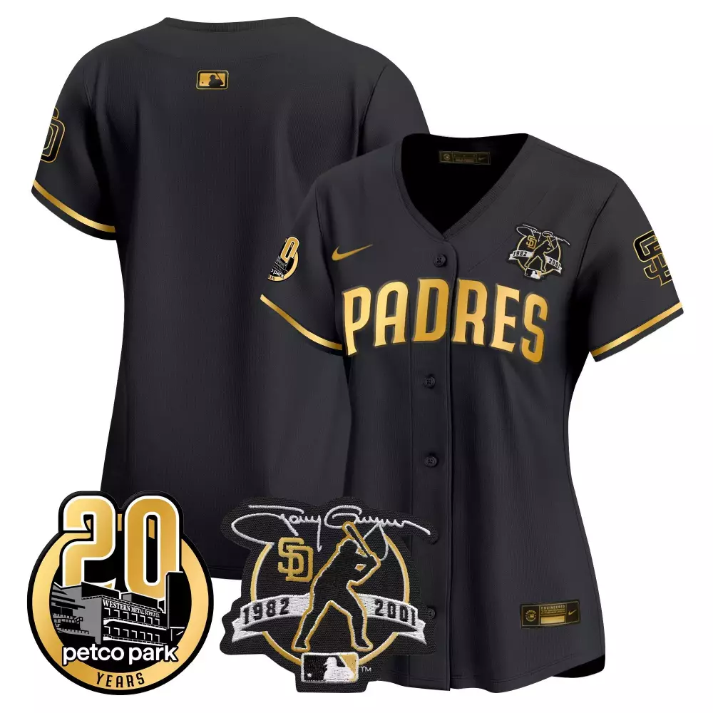 Tony Gwynn San Diego Padres Women's Alternate Premier Limited Jersey | Mexico California Patch | For Men, Women & Youth