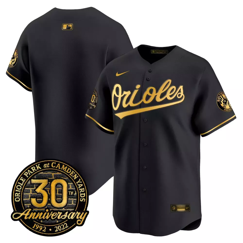 team black limited mens baltimore orioles 2024 spring training patch vapor premier limited jersey all stitched