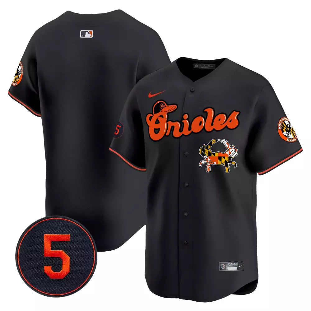 team black men s baltimore orioles robinson patch vapor premier limited jersey v3 all stitched