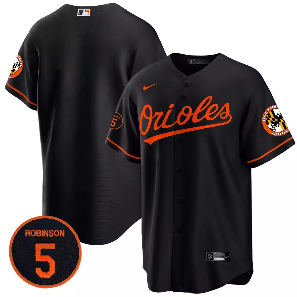 team black mens baltimore orioles 2024 spring training patch vapor premier limited jersey all stitched