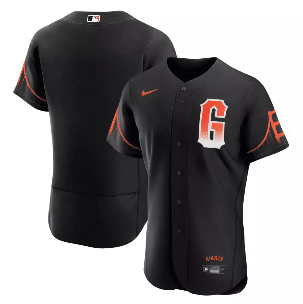 team black mens san francisco giants 2023 black city connect jersey all stitched