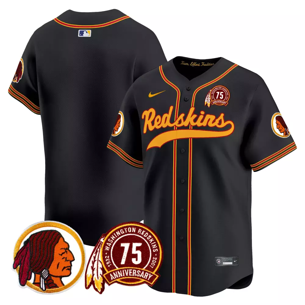 team black alternate mens washington redskins 75th patch throwback vapor premier limited jersey all stitched