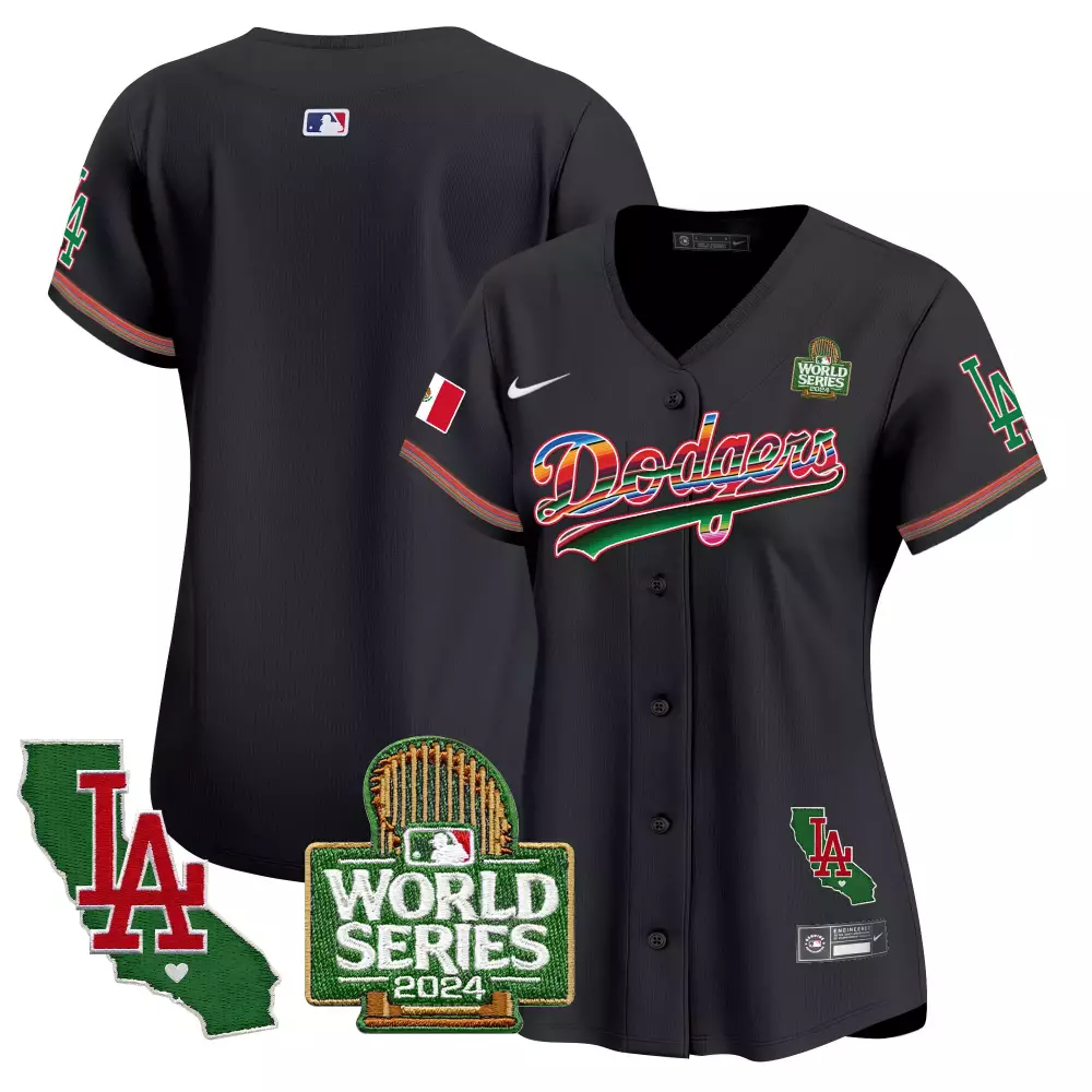 Los Angeles Dodgers Mexico Black Vapor Premier Limited Jersey | Stitched Fan Gear | For Men, Women & Youth
