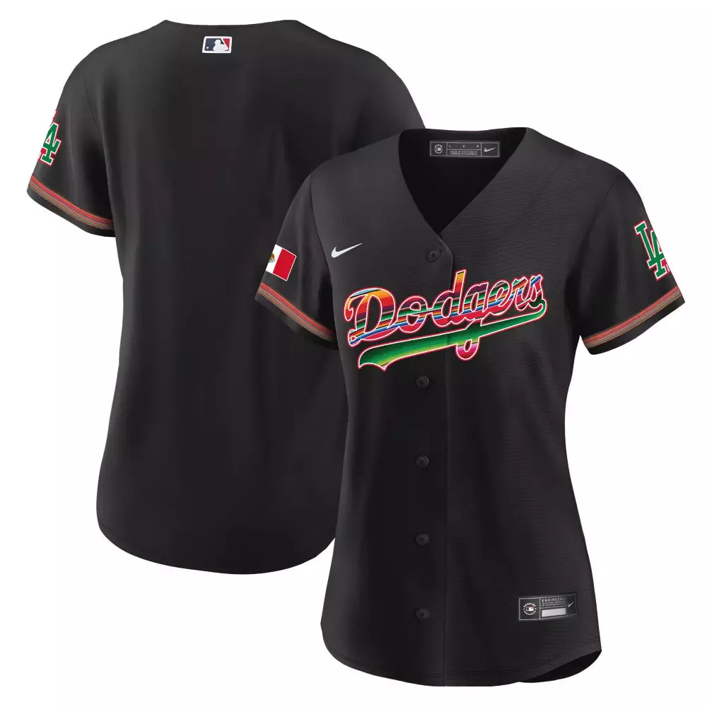 Los Angeles Dodgers Mexico Black Vapor Premier Limited Jersey | Stitched Fan Gear | For Men, Women & Youth