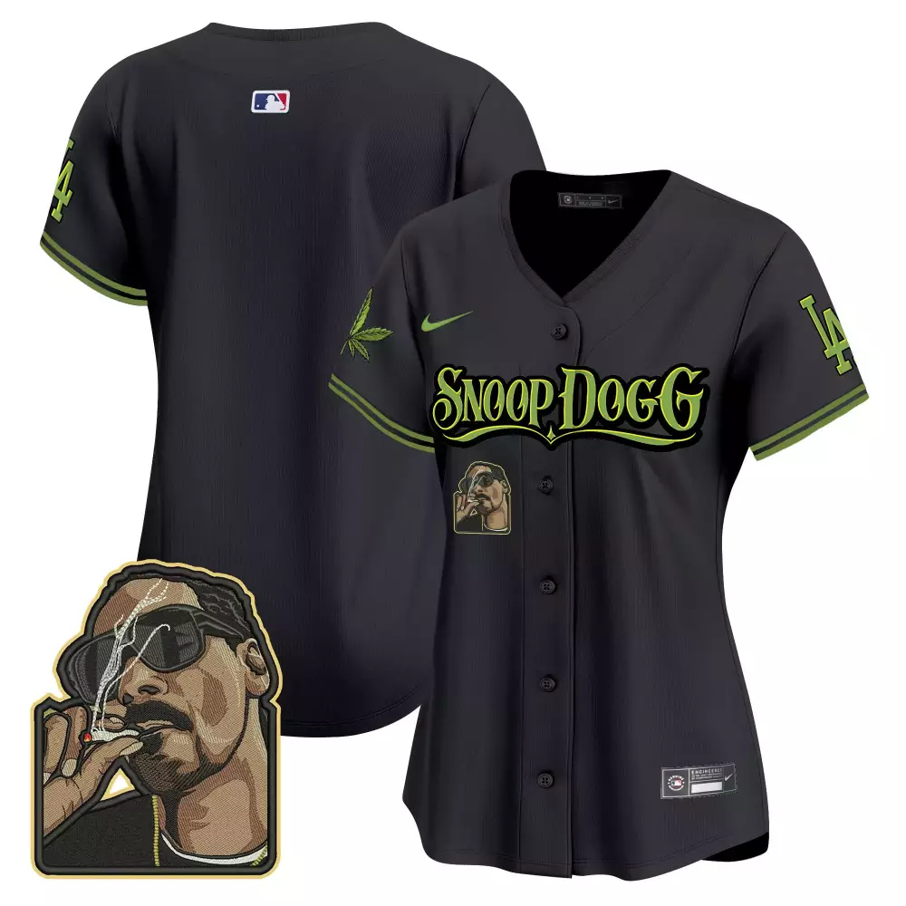 Los Angeles Dodgers Women's Black Vapor Premier Limited Jersey | Snoop Dogg Edition | Trendy Fan Gear for Game Day | For Men, Women & Youth