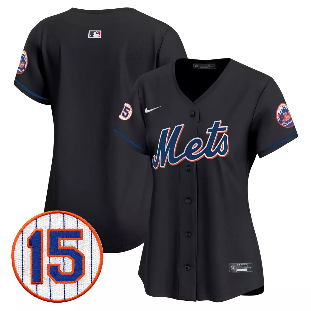 team black womens new york mets jerry grote patch vapor premier limited jersey all stitched