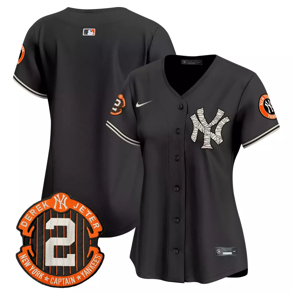 team black womens new york yankees halloween vapor premier limited jersey all stitched