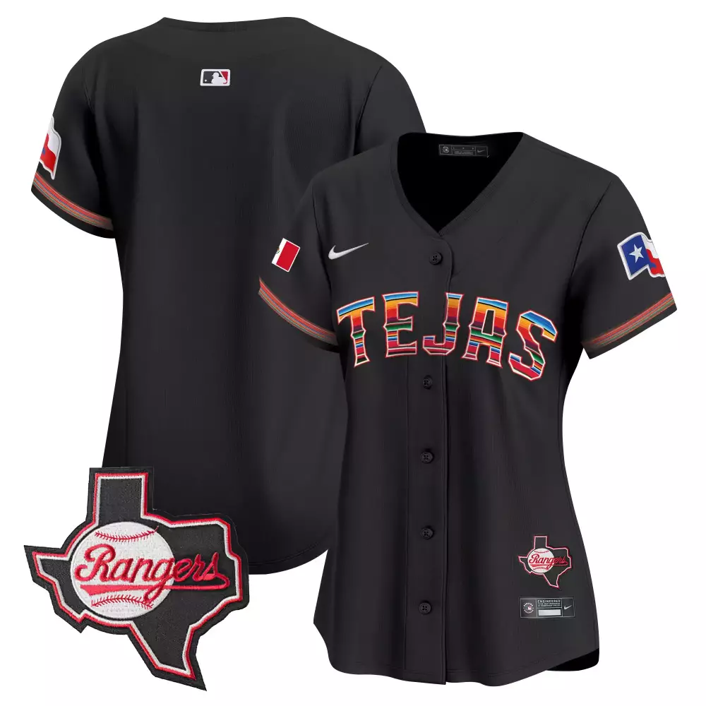team black womens texas rangers mexico flag jersey all stitched