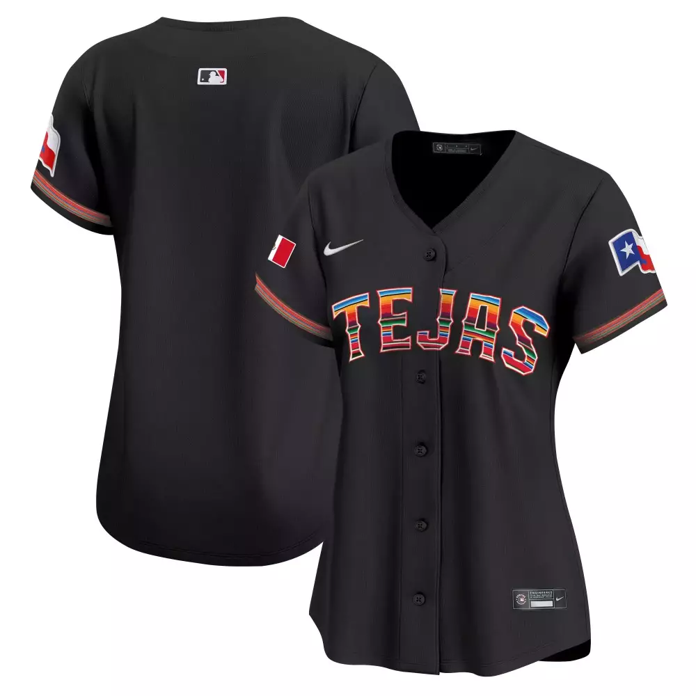 team black womens texas rangers mexico flag jersey all stitched