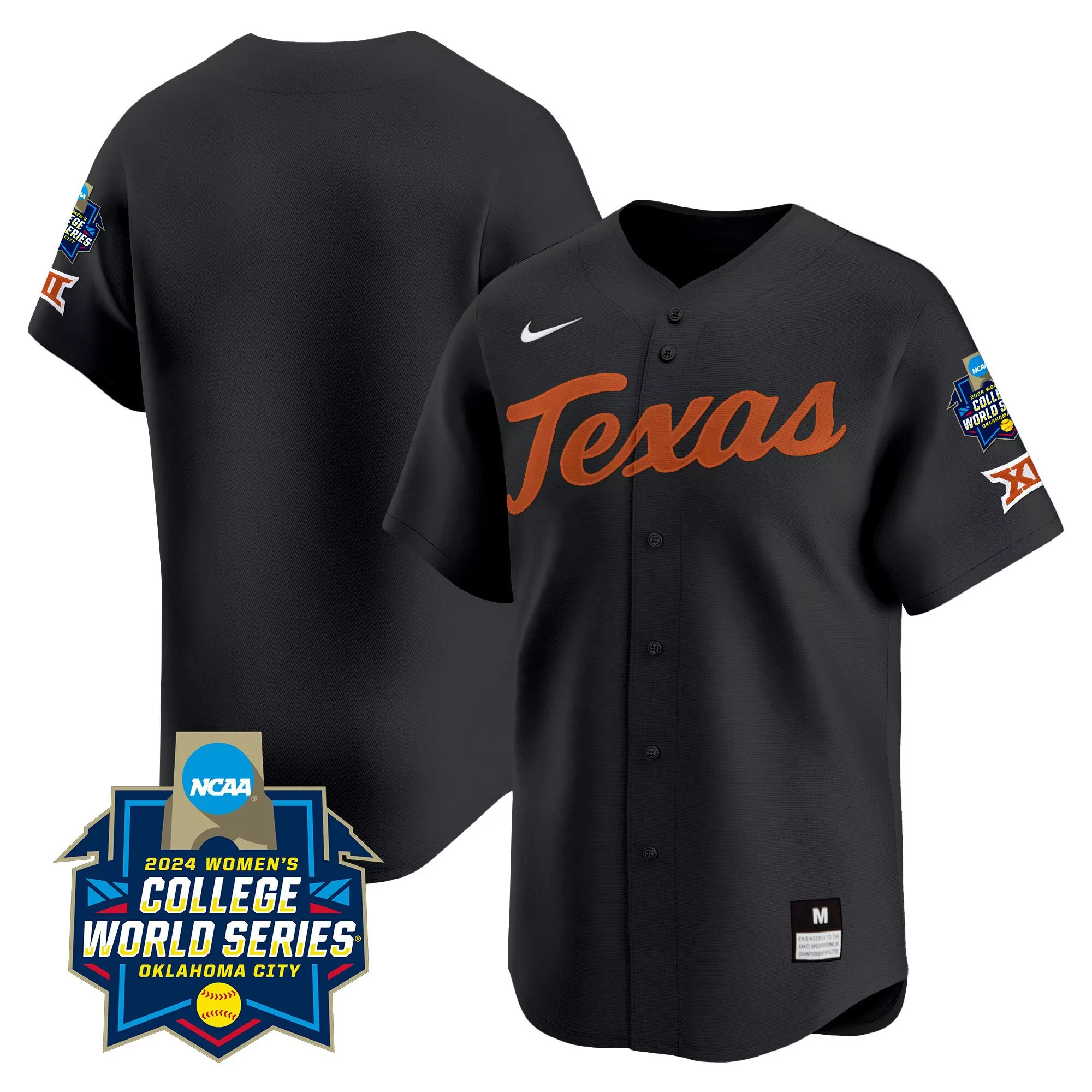 team black youths size texas longhorns womens college world series champions vapor premier limited jersey all stitched