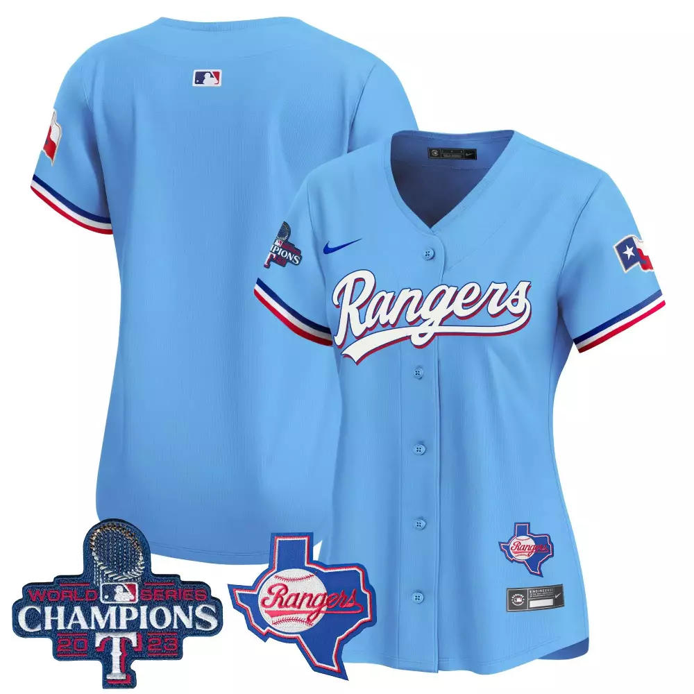 team blue womens texas rangers world series champions vapor premier limited jersey v2 all stitched