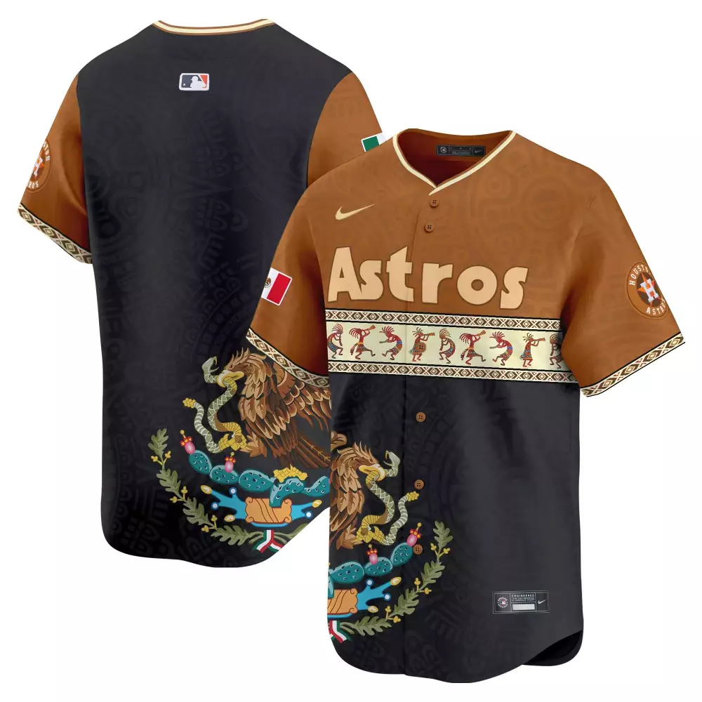 team black youths houston astros mexico texas patch vapor premier limited jersey all stitched