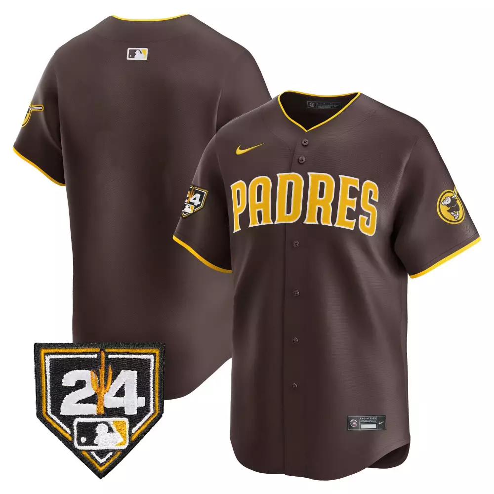 Peter Robinson San Diego Padres 2024 Patch Jersey | Tan Vapor Premier Limited Edition | Fan Gear for Men, Women & Youth