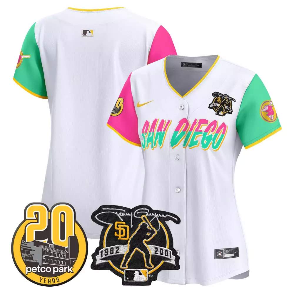 Tony Gwynn San Diego Padres Women's Alternate Premier Limited Jersey | Mexico California Patch | For Men, Women & Youth