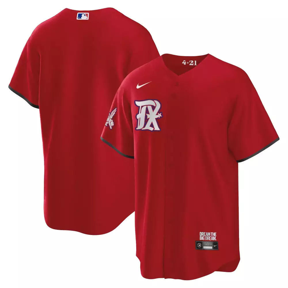 team cool red mens texas rangers 2023 city connect collection v3 jersey all stitched